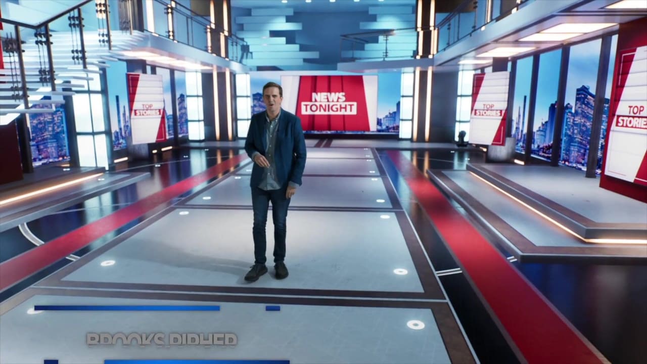 Upscale Talk Show & News Sets — News look, shot at L.A. & ABQ Castle Studios