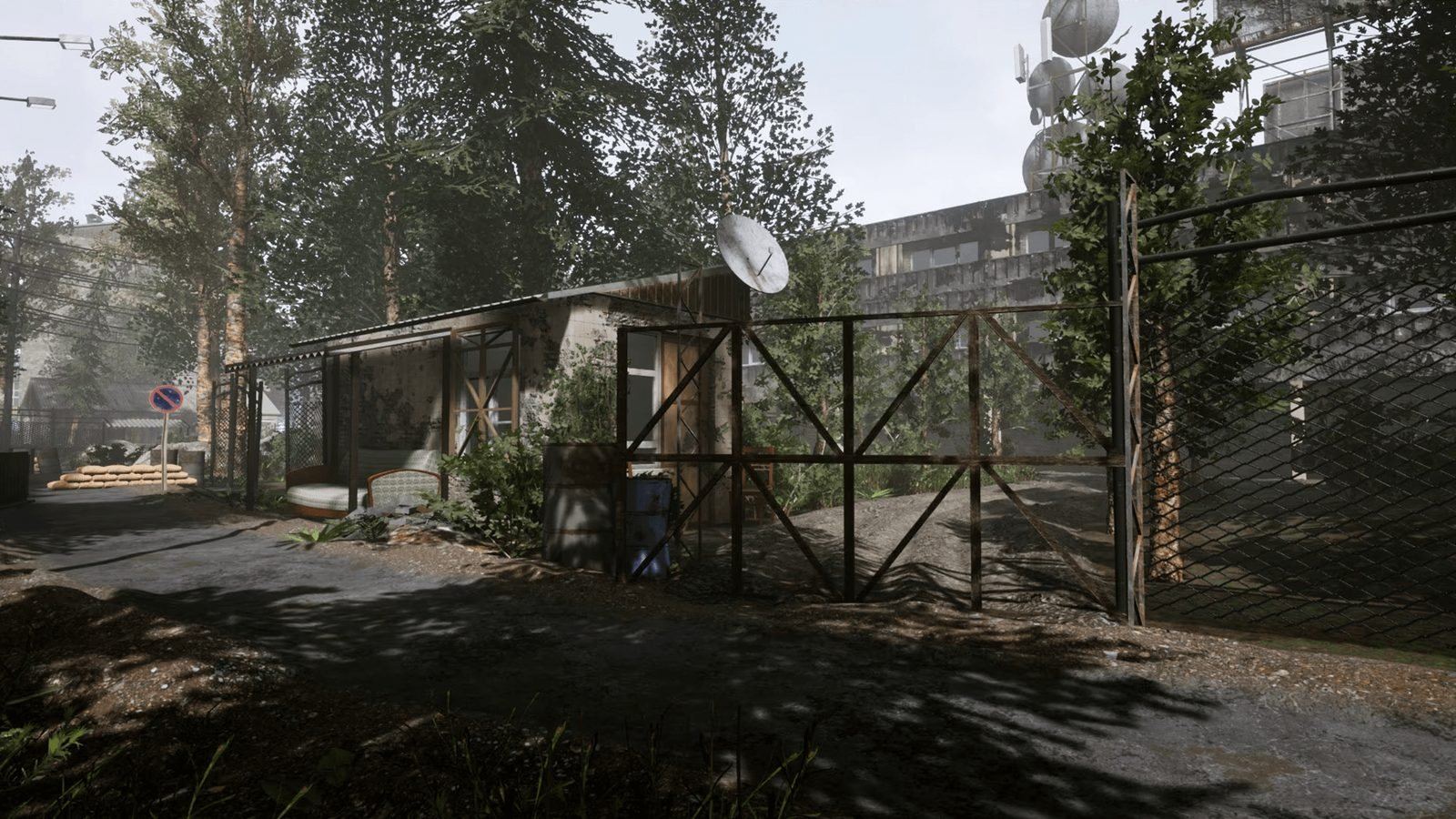 Abandoned Post Apocalyptic City virtual production standing set — angle 19 on the L.A. & ABQ Castle Studios stage