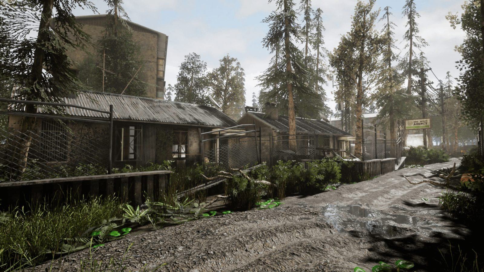 Abandoned Post Apocalyptic City virtual production standing set — angle 20 on the L.A. & ABQ Castle Studios stage