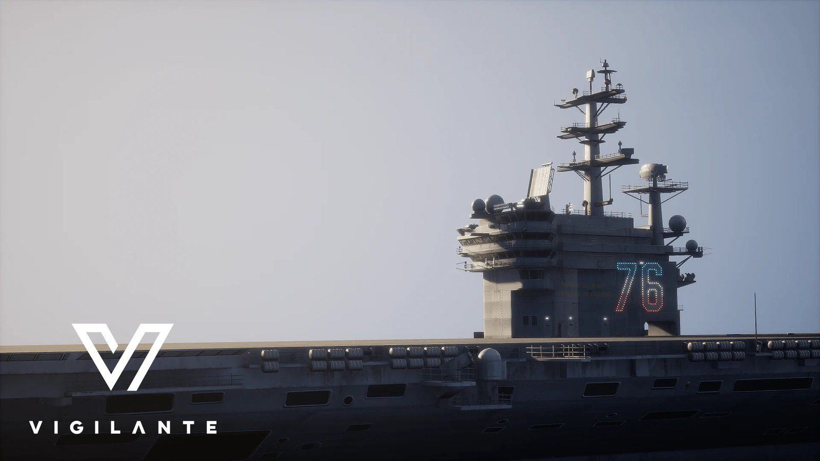 Aircraft Carrier virtual production standing set — angle 12 on the L.A. & ABQ Castle Studios stage