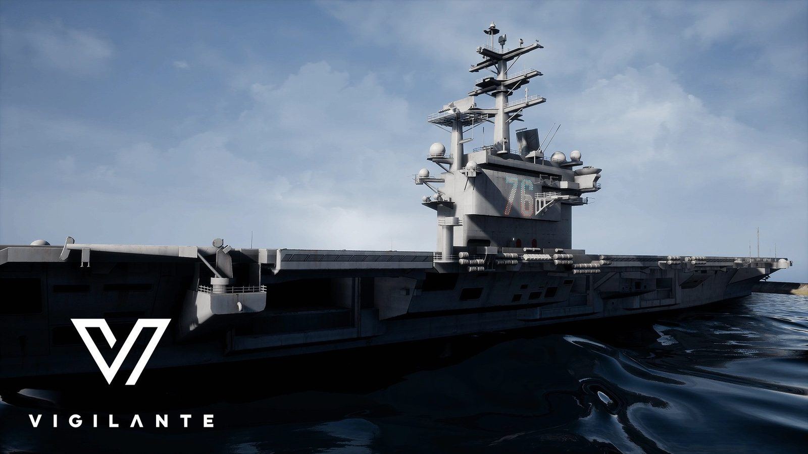 Aircraft Carrier virtual production standing set — angle 5 on the L.A. & ABQ Castle Studios stage