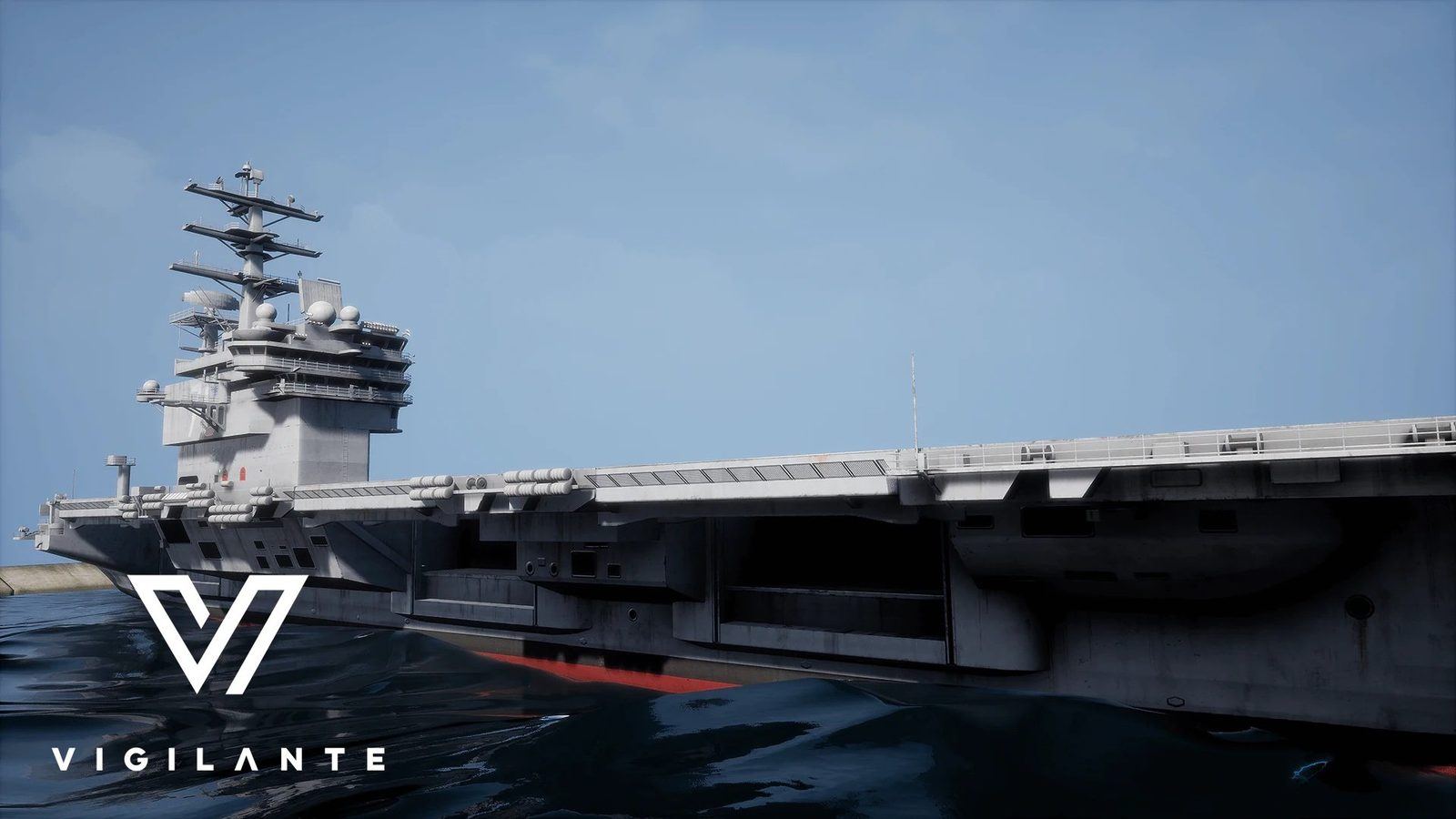 Aircraft Carrier virtual production standing set — angle 7 on the L.A. & ABQ Castle Studios stage