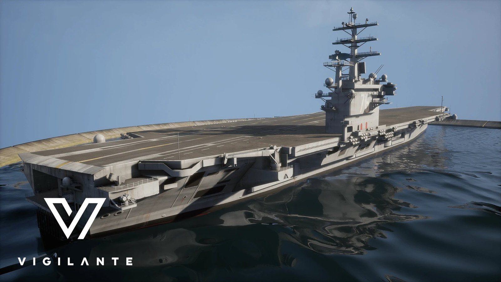 Aircraft Carrier virtual production standing set — angle 10 on the L.A. & ABQ Castle Studios stage