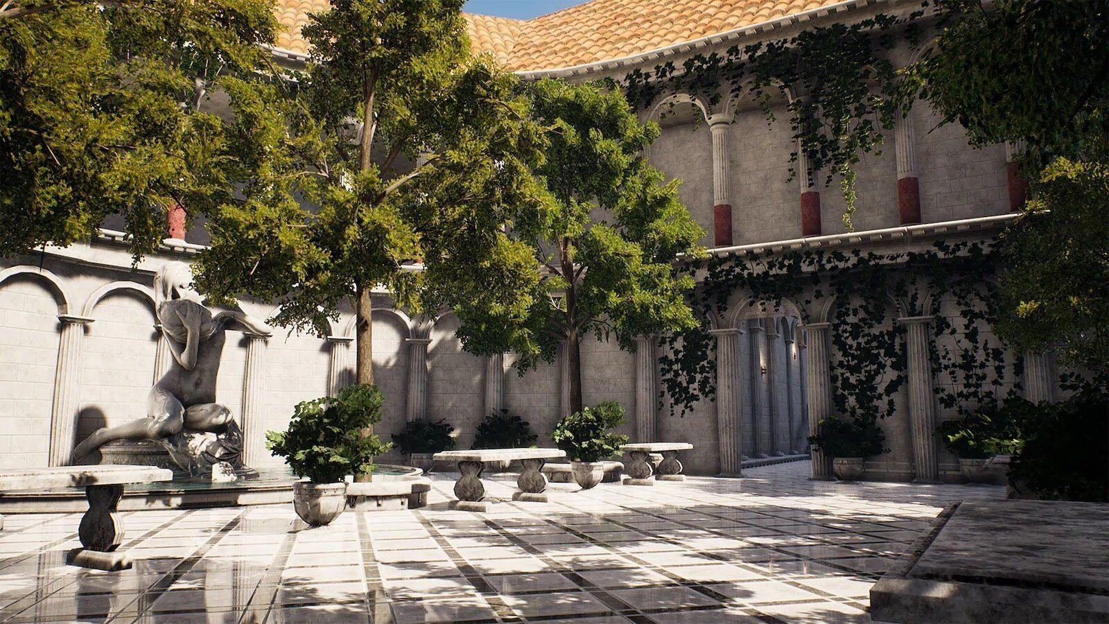 Ancient Rome virtual production standing set — angle 11 on the L.A. & ABQ Castle Studios stage