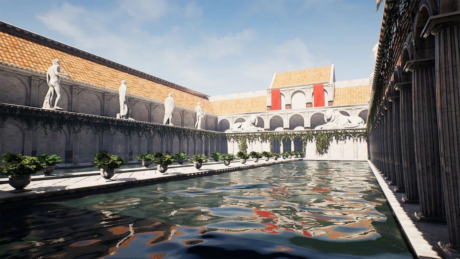 Ancient Rome virtual production standing set — angle 12 on the L.A. & ABQ Castle Studios stage