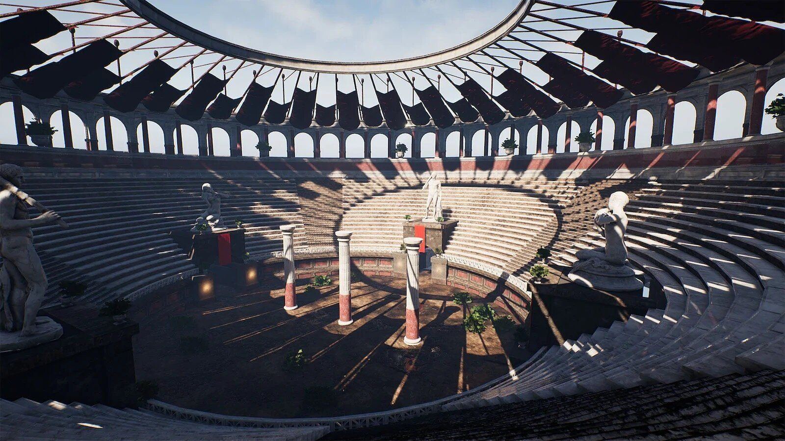 Ancient Rome virtual production standing set — angle 16 on the L.A. & ABQ Castle Studios stage