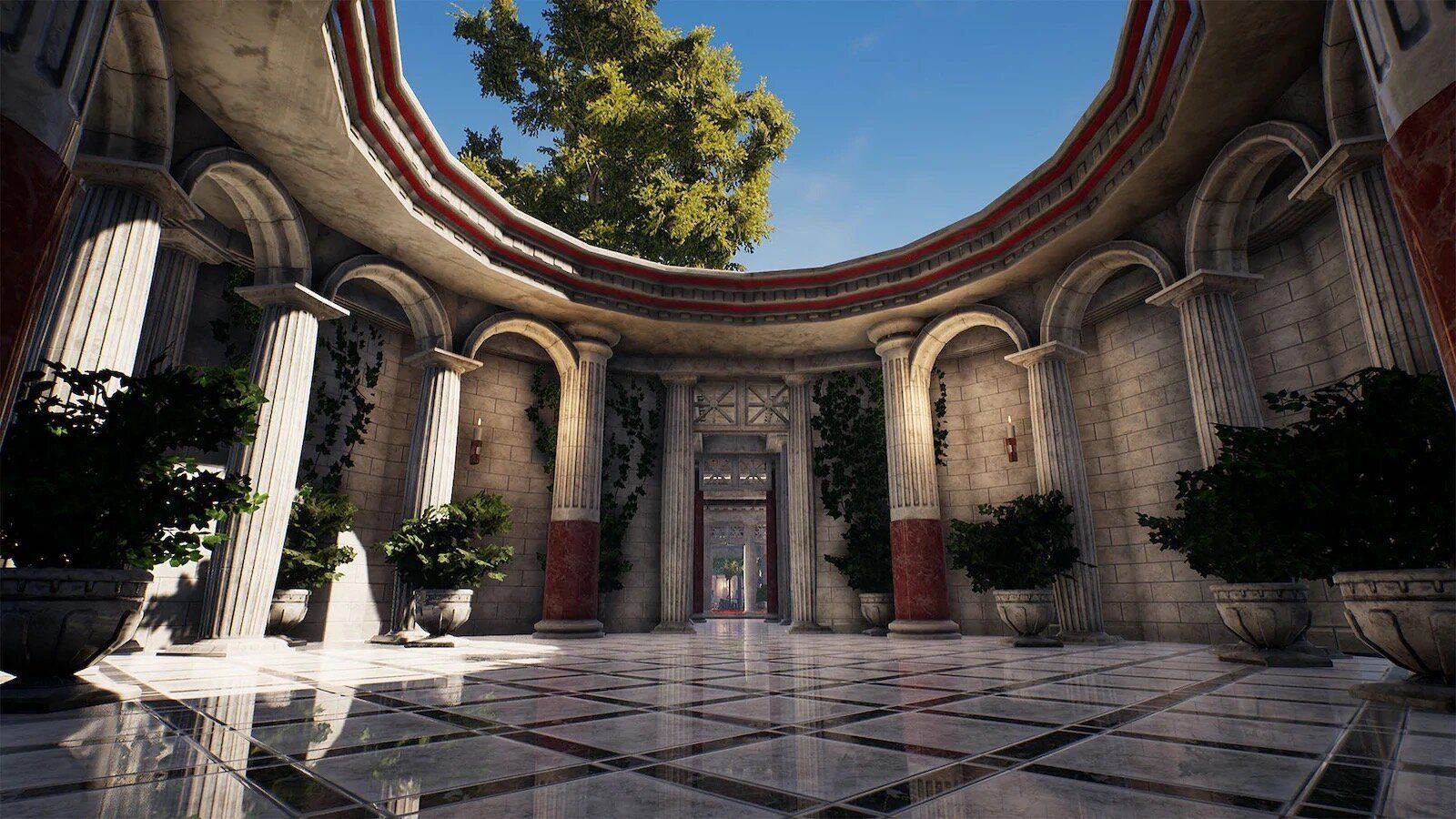 Ancient Rome virtual production standing set — angle 25 on the L.A. & ABQ Castle Studios stage