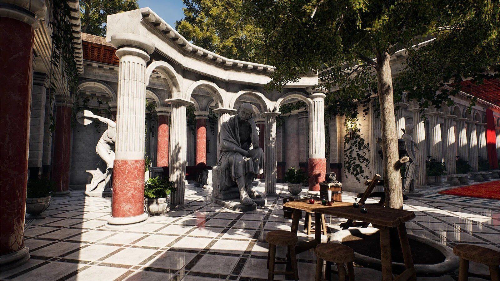 Ancient Rome virtual production standing set — angle 30 on the L.A. & ABQ Castle Studios stage