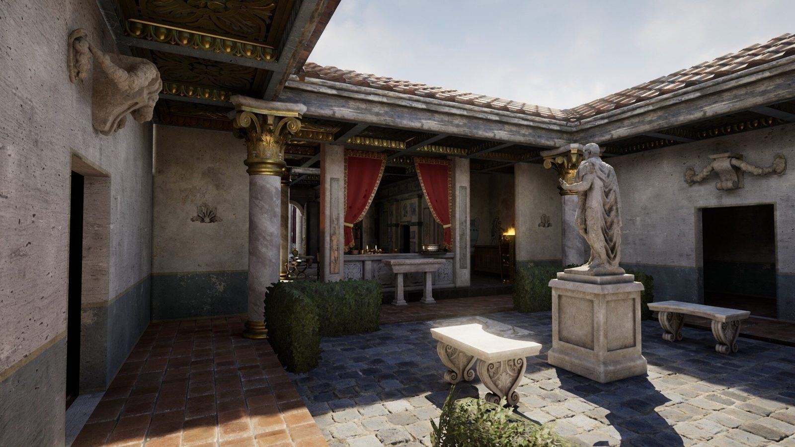 Ancient Rome virtual production standing set — angle 9 on the L.A. & ABQ Castle Studios stage