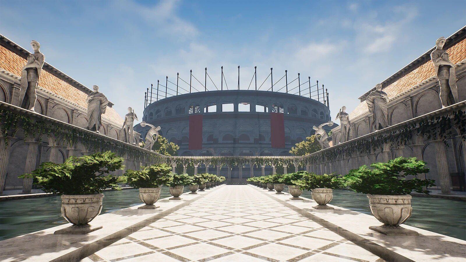 Ancient Rome virtual production standing set — angle 10 on the L.A. & ABQ Castle Studios stage