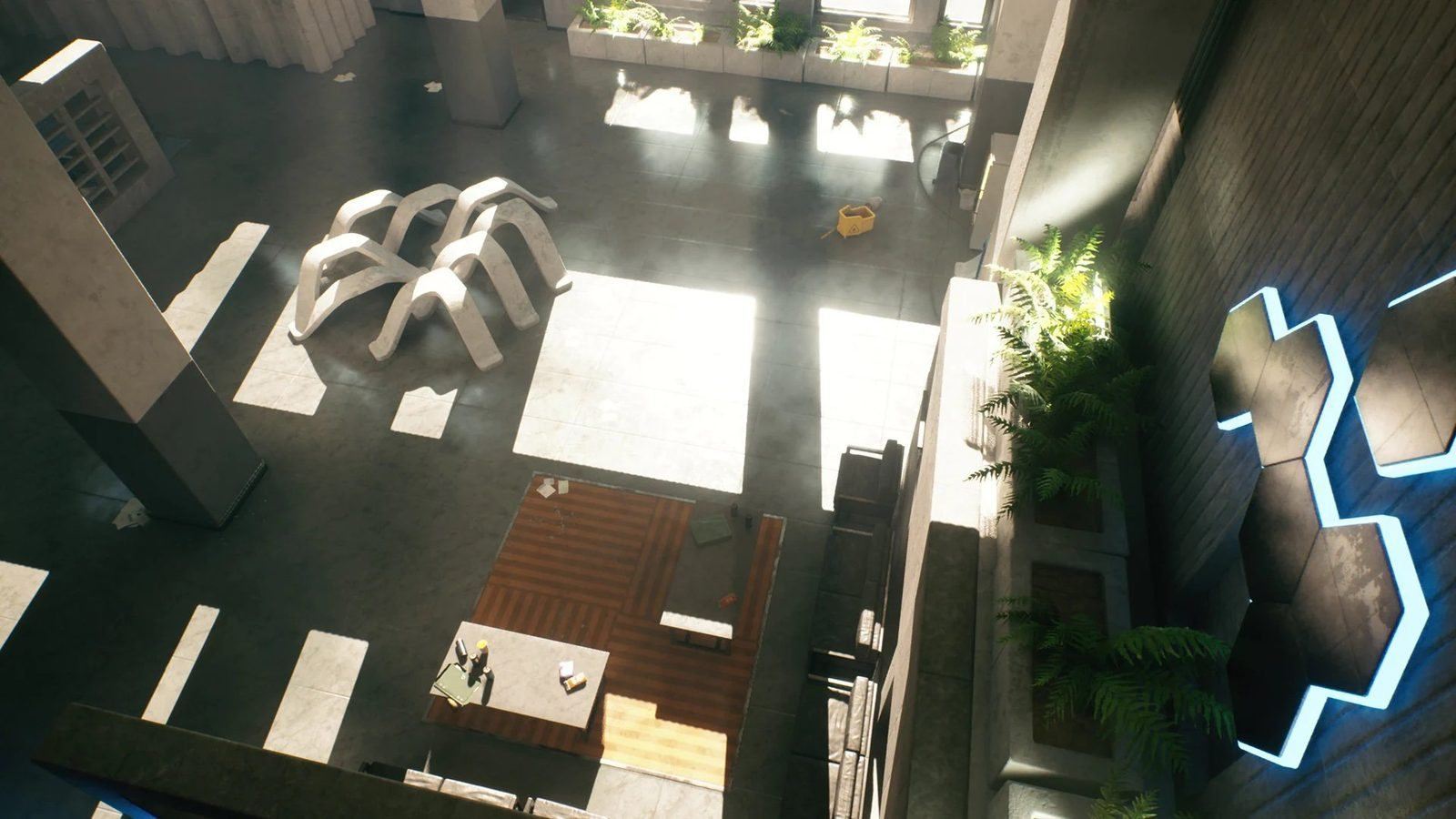 Architect Office virtual production standing set — angle 17 on the L.A. & ABQ Castle Studios stage