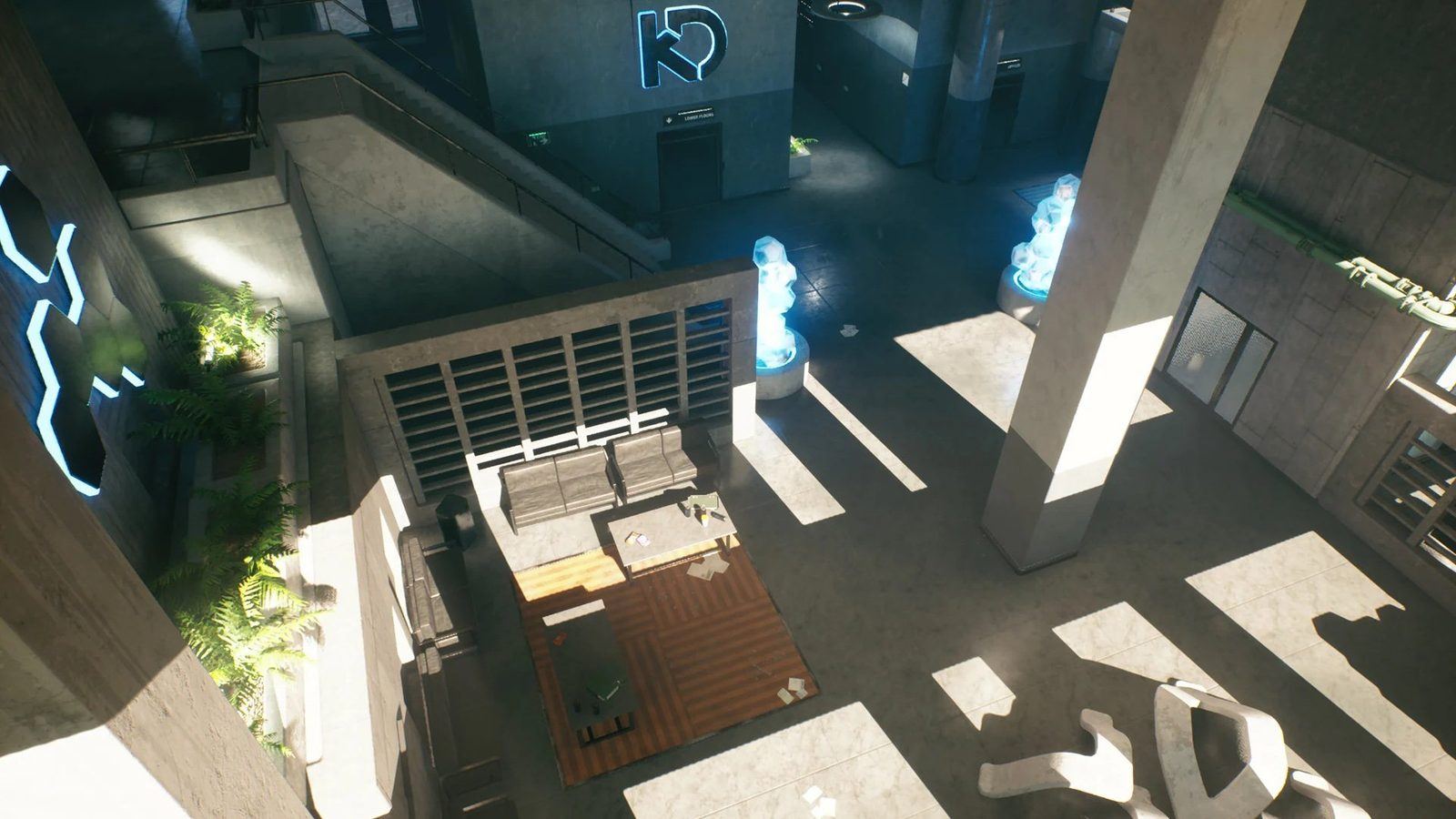 Architect Office virtual production standing set — angle 6 on the L.A. & ABQ Castle Studios stage