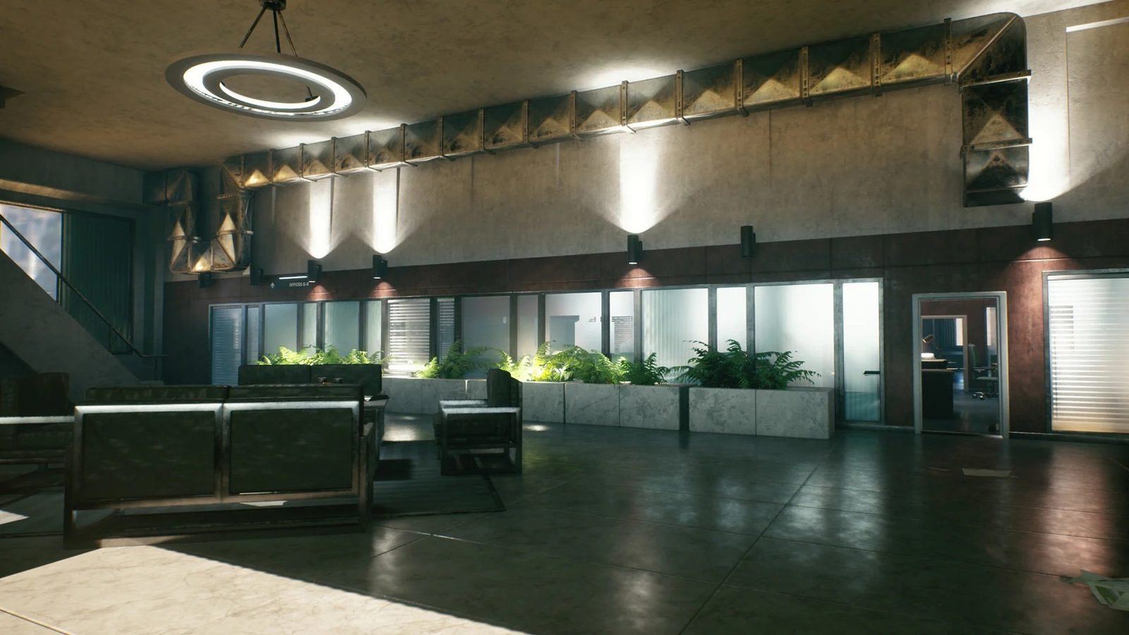 Architect Office virtual production standing set — angle 9 on the L.A. & ABQ Castle Studios stage