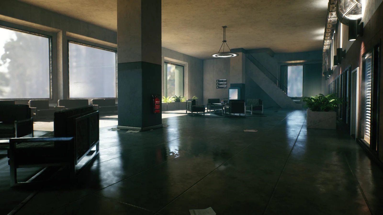 Architect Office virtual production standing set — angle 10 on the L.A. & ABQ Castle Studios stage