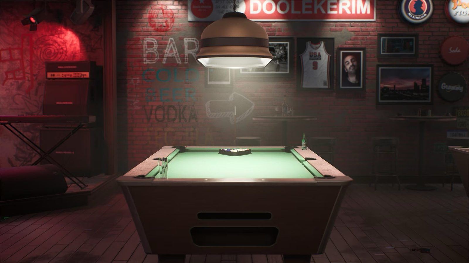 Bar virtual production standing set — angle 3 on the L.A. & ABQ Castle Studios stage
