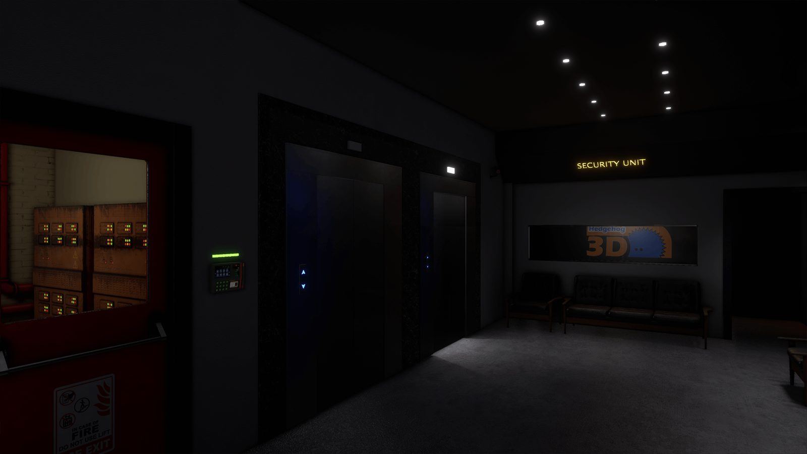 Big Company Office Space virtual production standing set — angle 3 on the L.A. & ABQ Castle Studios stage