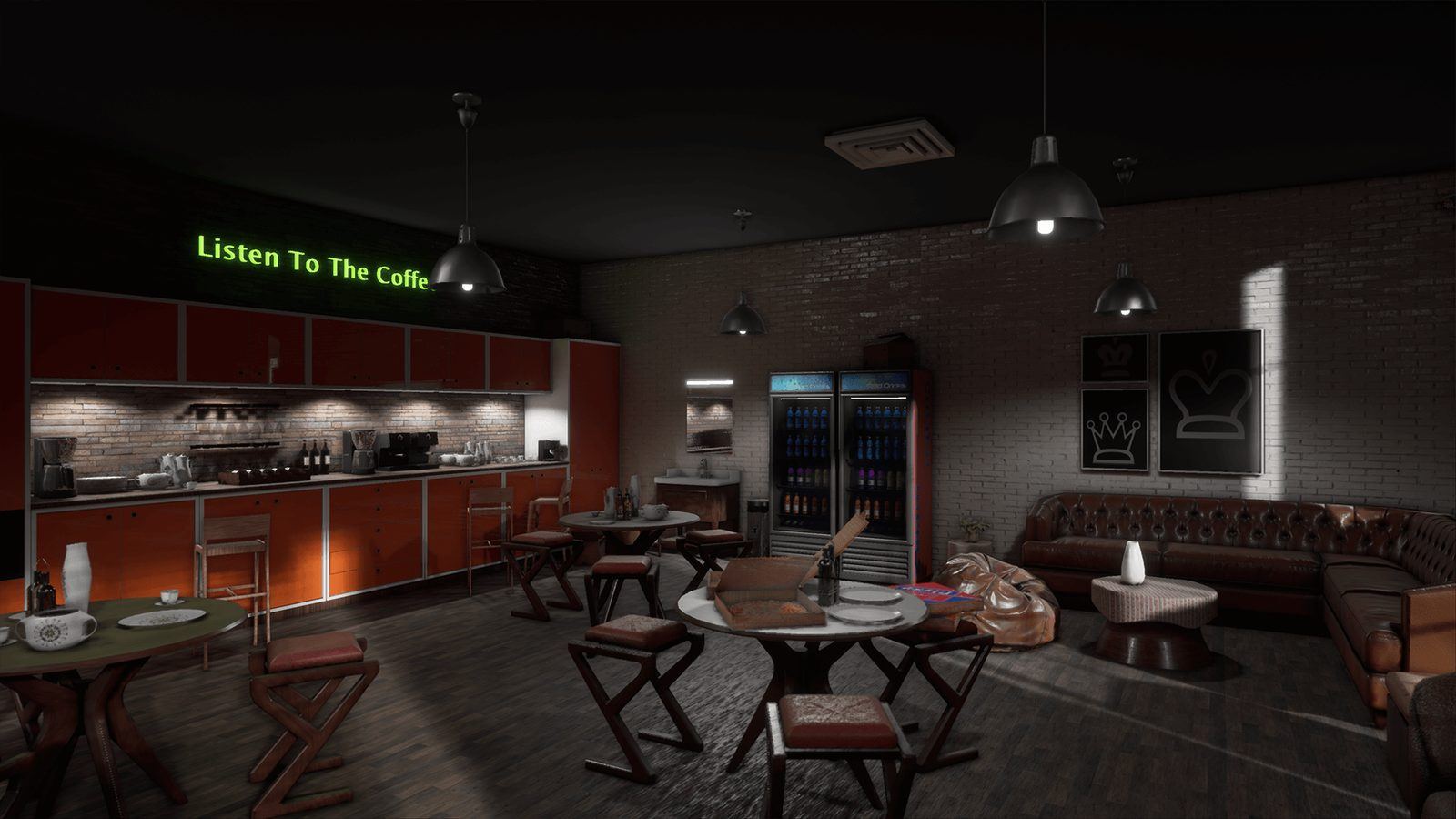Big Company Office Space virtual production standing set — angle 7 on the L.A. & ABQ Castle Studios stage