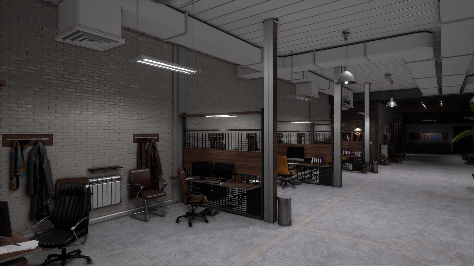 Big Company Office Space virtual production standing set — angle 10 on the L.A. & ABQ Castle Studios stage