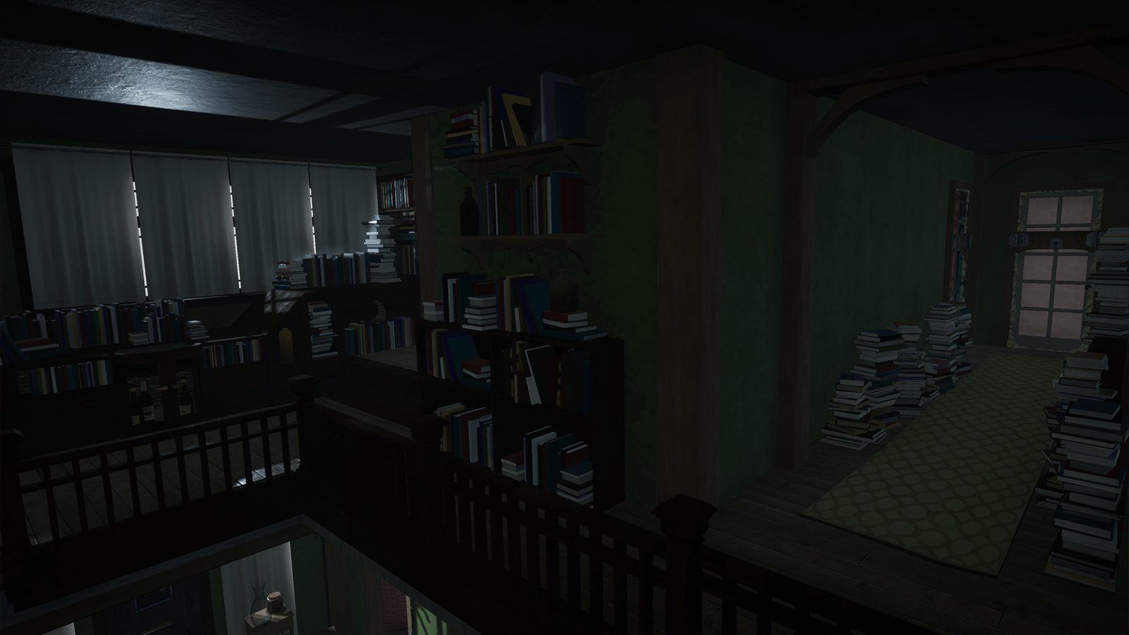 Book Lover's Home virtual production standing set — angle 6 on the L.A. & ABQ Castle Studios stage