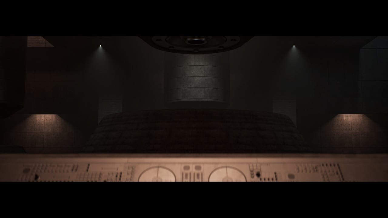 Brutalist Facility virtual production standing set — angle 3 on the L.A. & ABQ Castle Studios stage