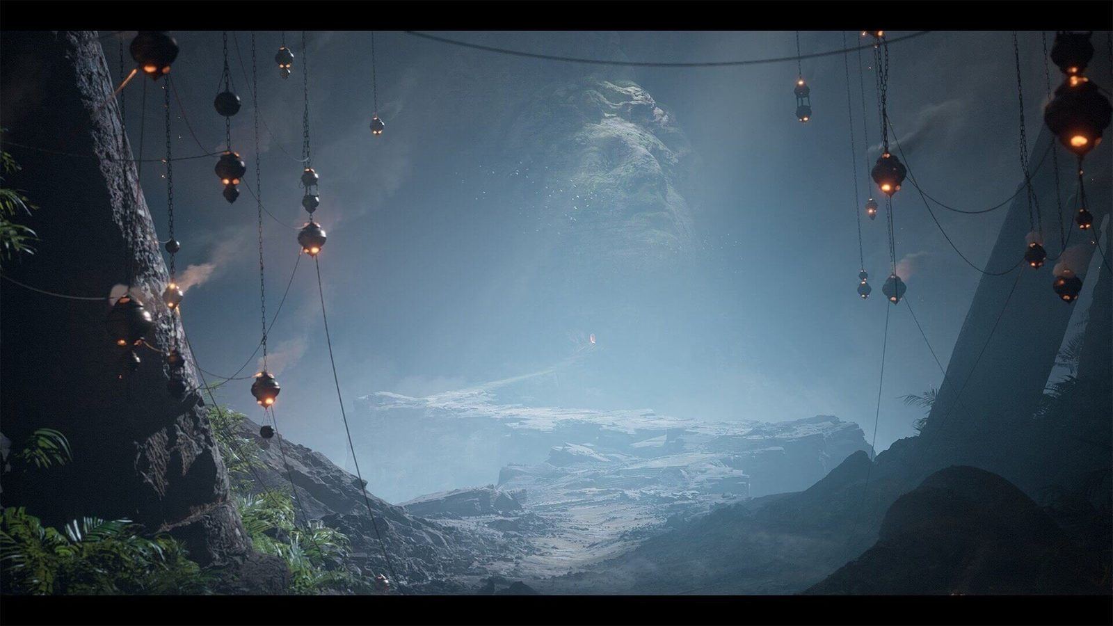 Candle Path virtual production standing set — angle 2 on the L.A. & ABQ Castle Studios stage