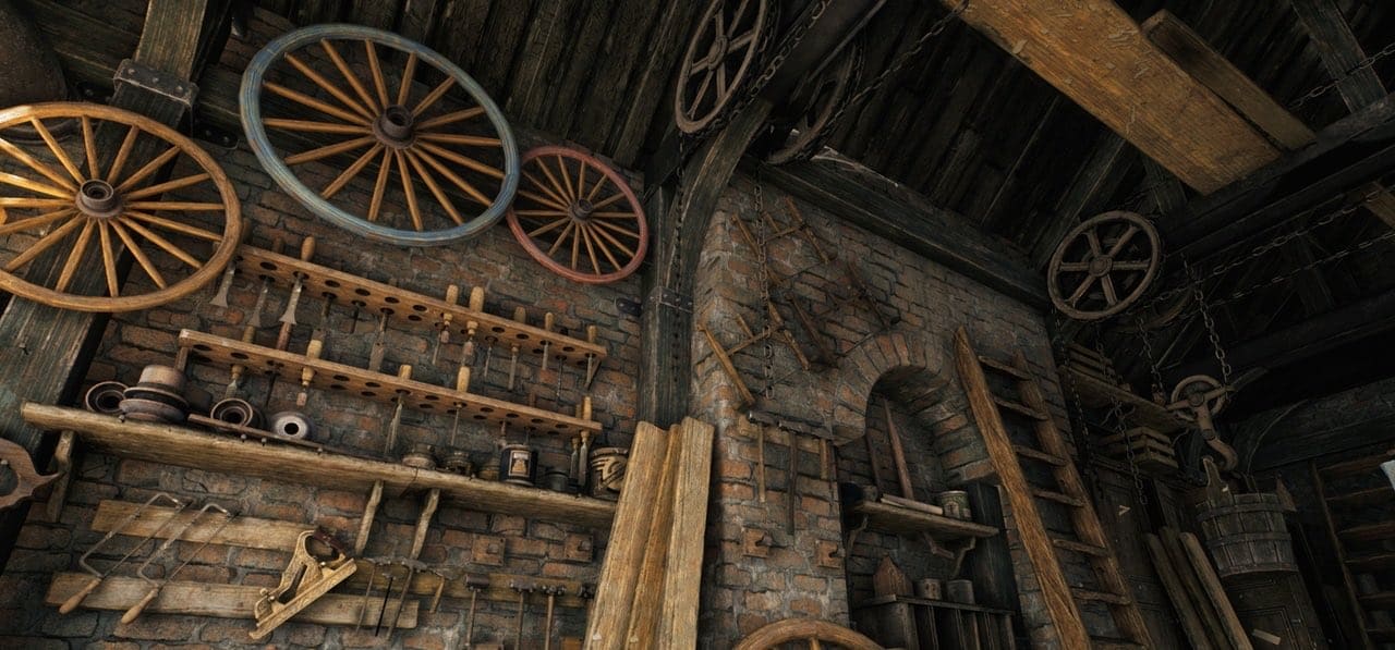Carpenter's Workshop virtual production standing set — angle 5 on the L.A. & ABQ Castle Studios stage