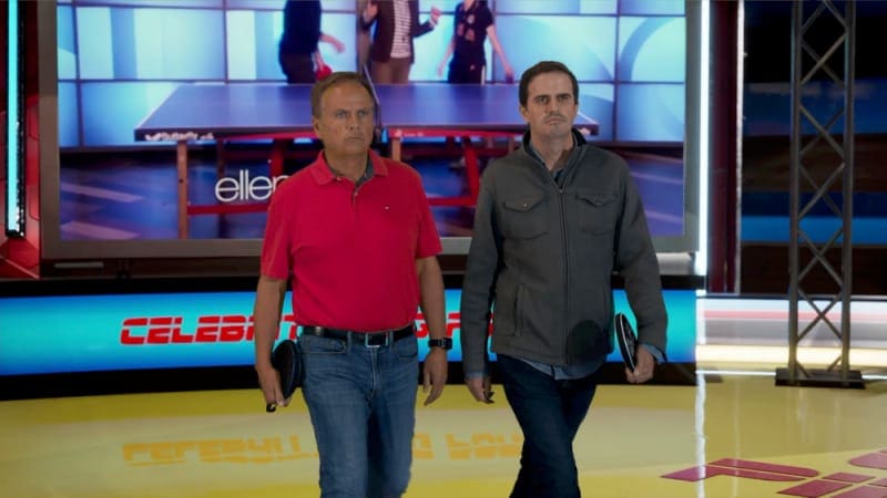 Celebrity Ping Pong virtual production standing set — angle 5 on the L.A. & ABQ Castle Studios stage