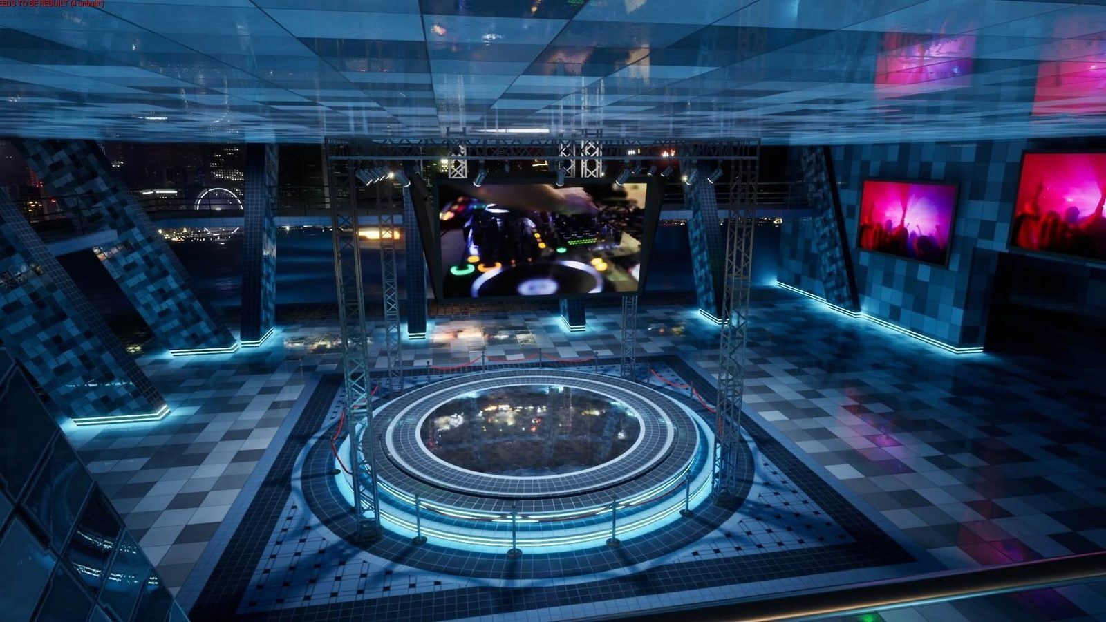 Center Arena virtual production standing set — angle 2 on the L.A. & ABQ Castle Studios stage