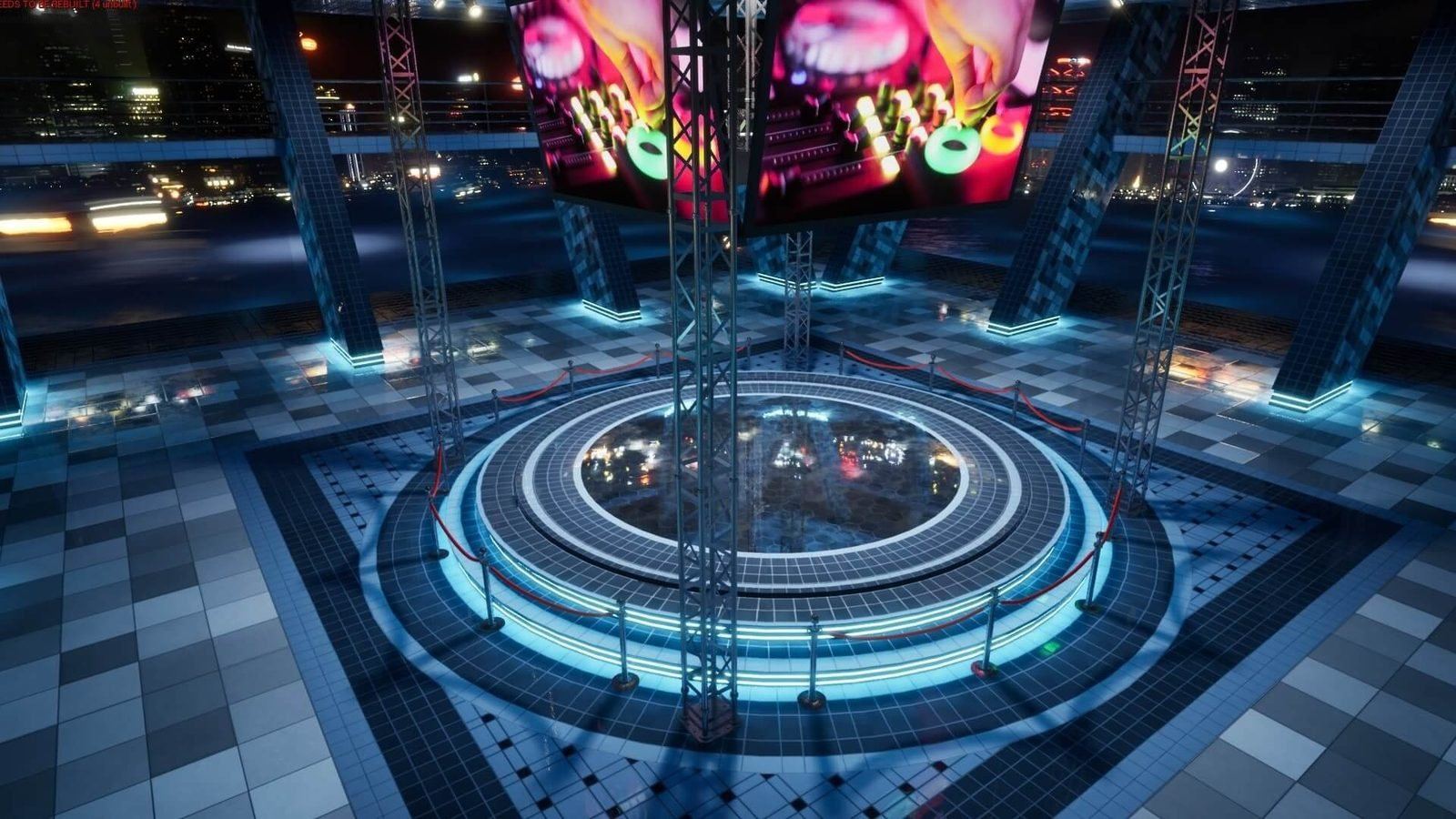 Center Arena virtual production standing set — angle 12 on the L.A. & ABQ Castle Studios stage