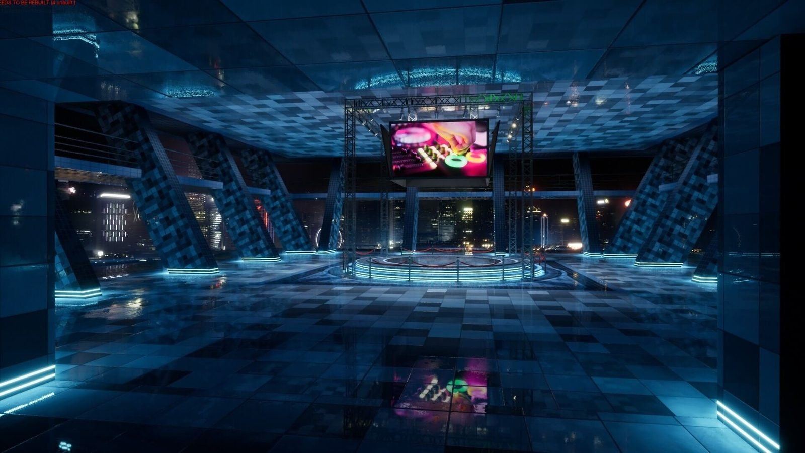 Center Arena virtual production standing set — angle 13 on the L.A. & ABQ Castle Studios stage