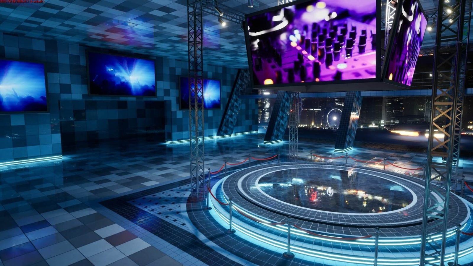 Center Arena virtual production standing set — angle 3 on the L.A. & ABQ Castle Studios stage