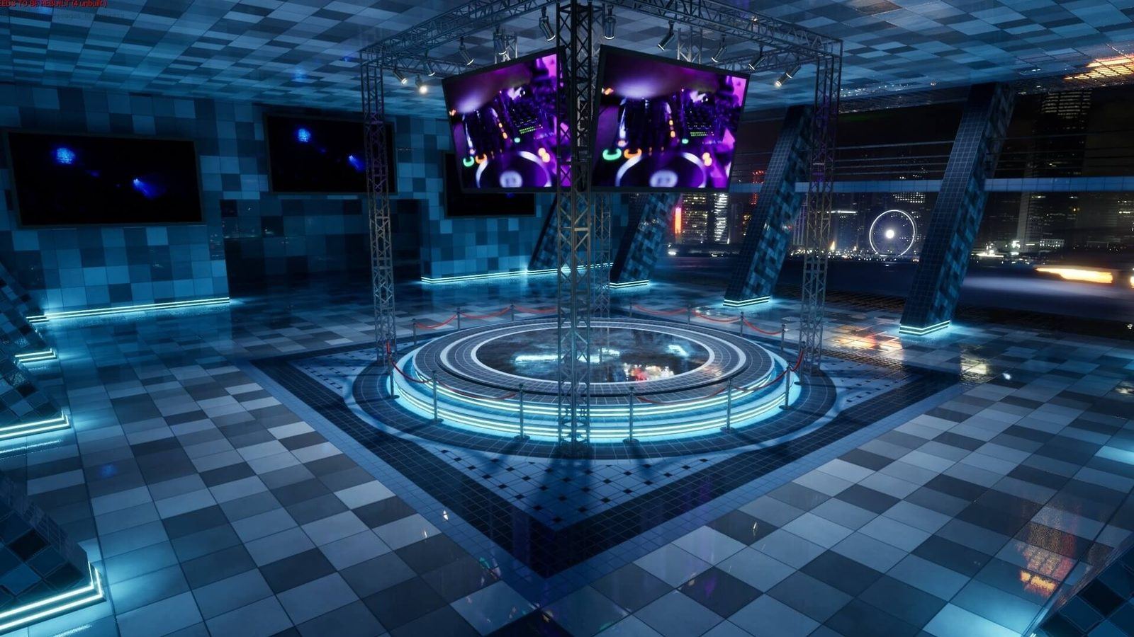 Center Arena virtual production standing set — angle 6 on the L.A. & ABQ Castle Studios stage