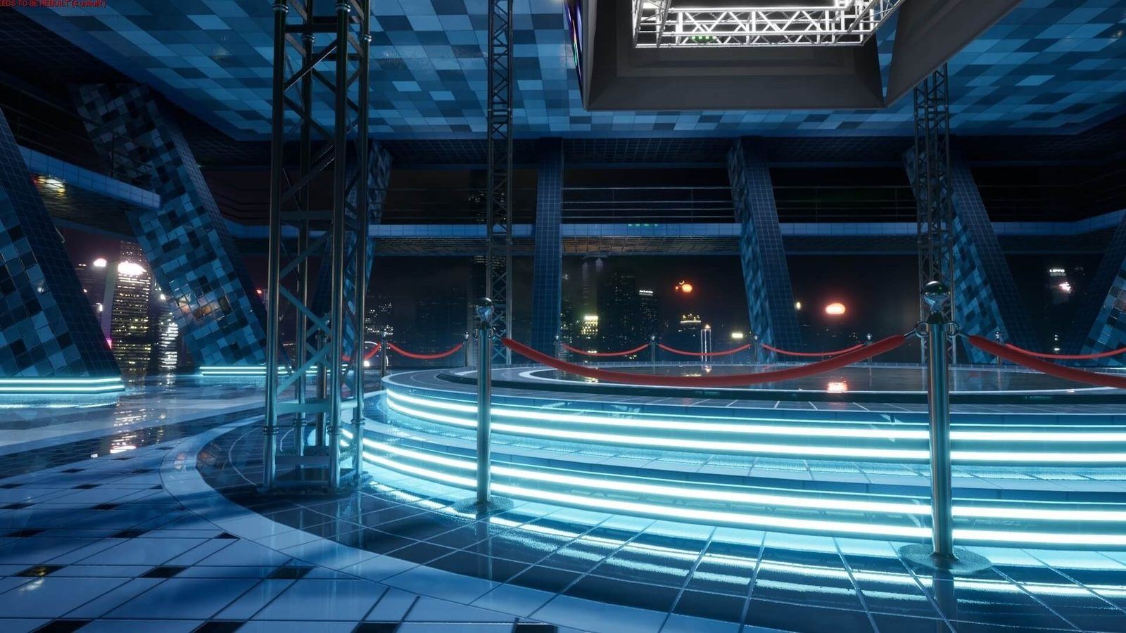 Center Arena virtual production standing set — angle 8 on the L.A. & ABQ Castle Studios stage