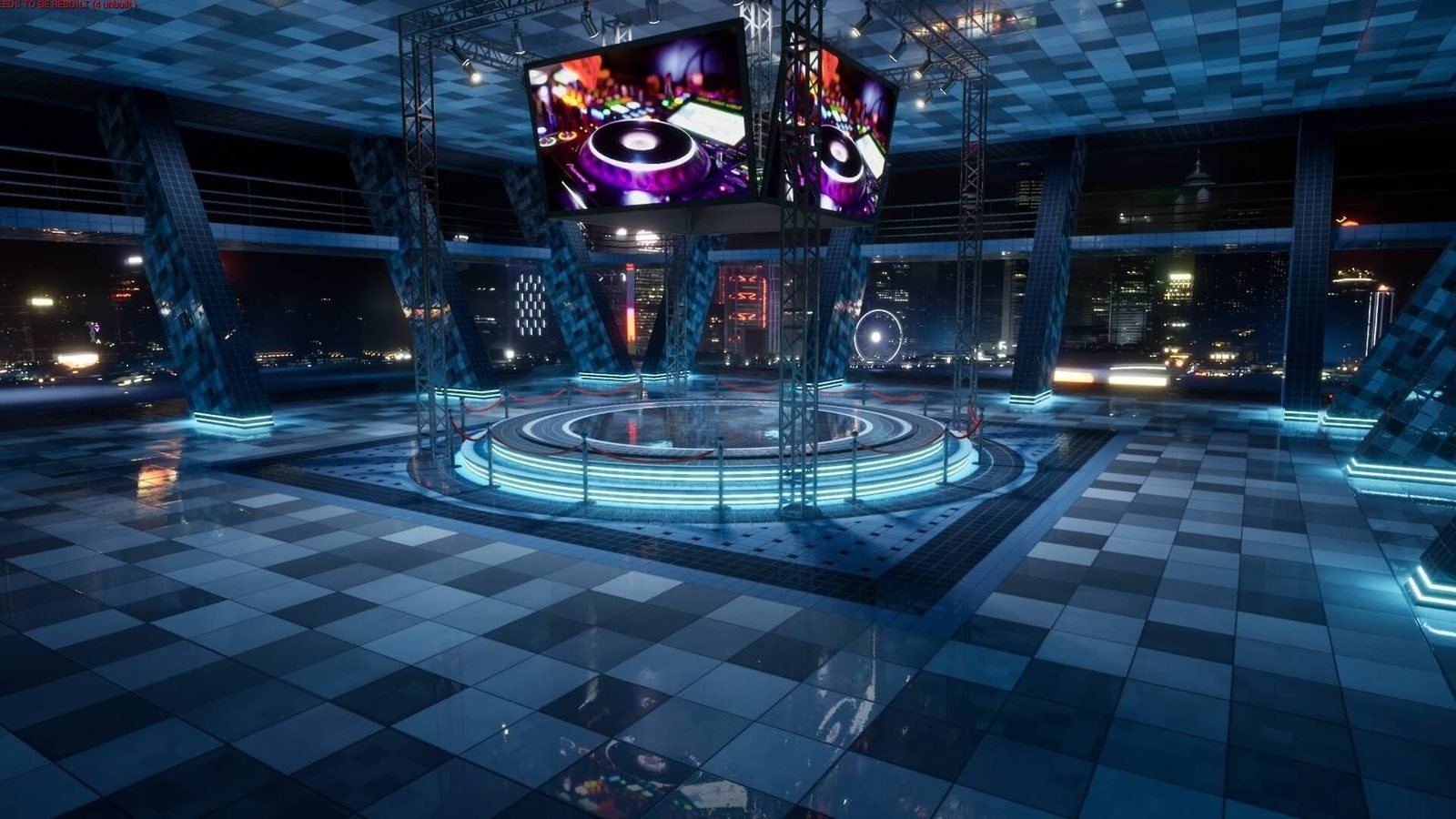Center Arena virtual production standing set — angle 10 on the L.A. & ABQ Castle Studios stage