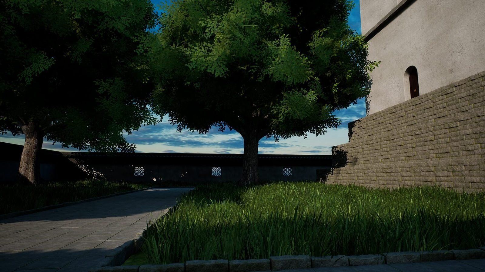 Chinese Temple virtual production standing set — angle 14 on the L.A. & ABQ Castle Studios stage