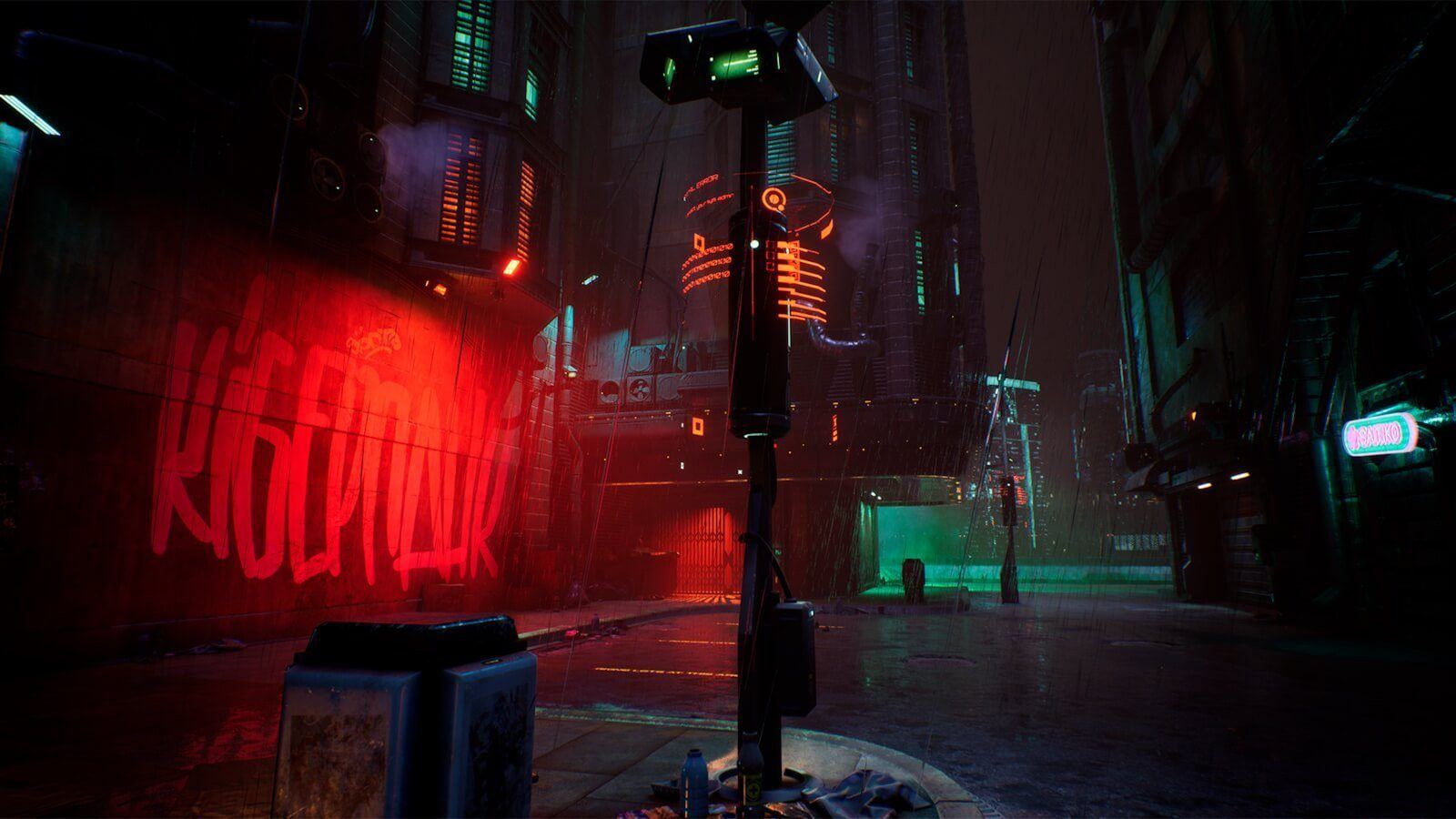 City Alley virtual production standing set — angle 3 on the L.A. & ABQ Castle Studios stage