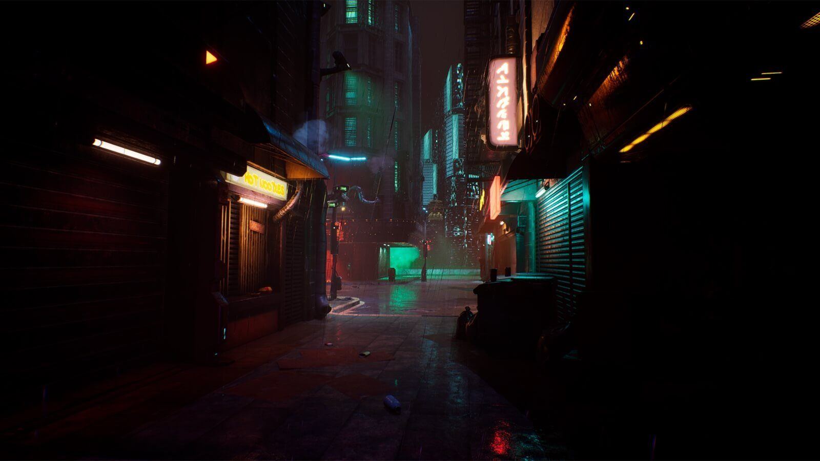 City Alley virtual production standing set — angle 4 on the L.A. & ABQ Castle Studios stage