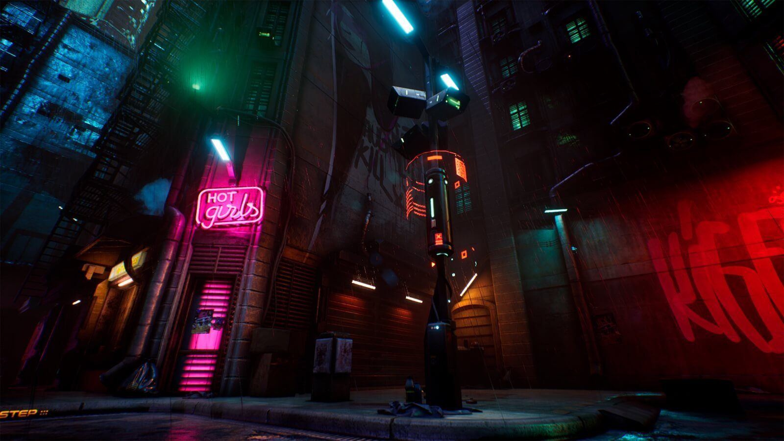 City Alley virtual production standing set — angle 7 on the L.A. & ABQ Castle Studios stage