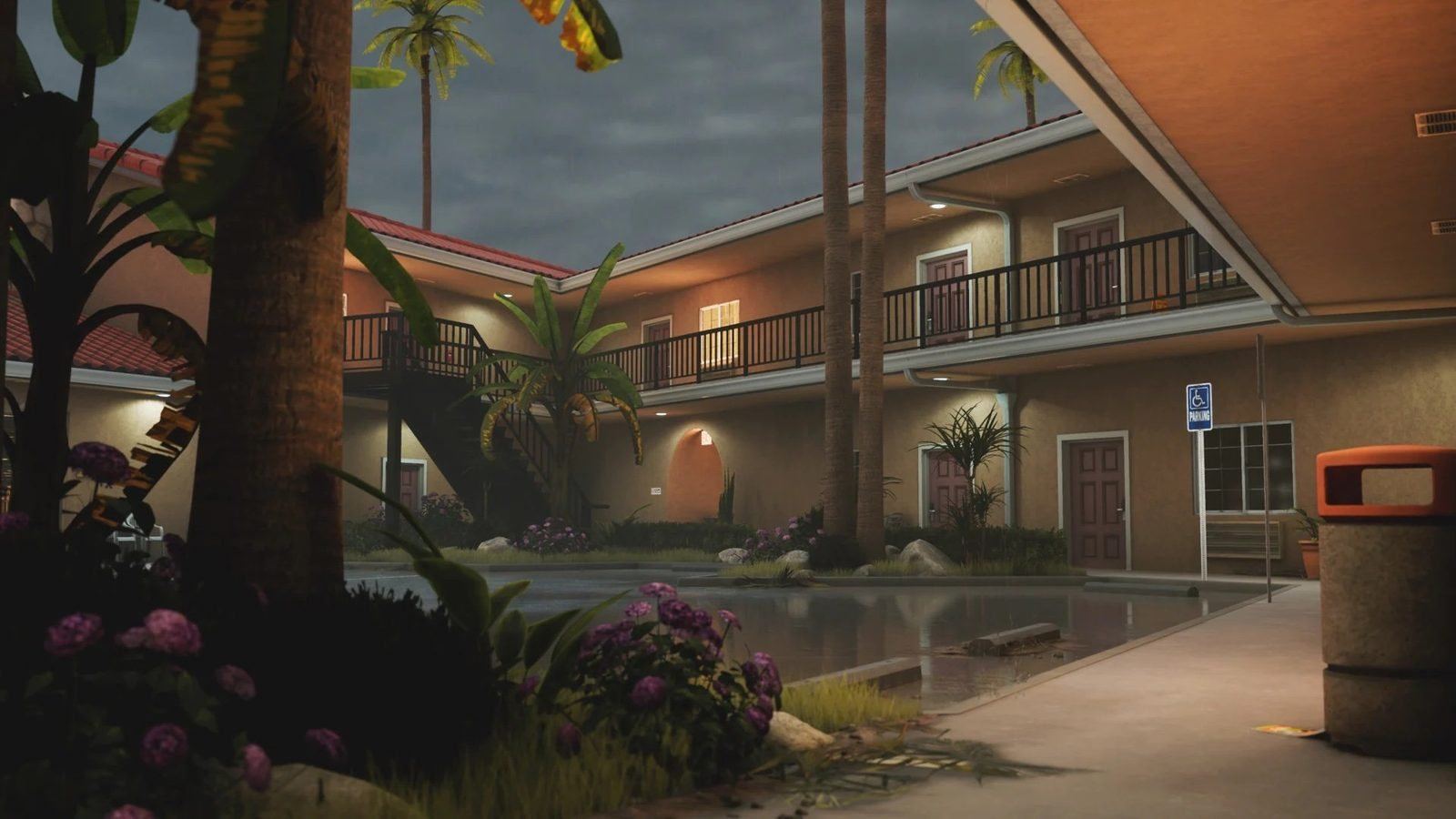 Classic Motel virtual production standing set — angle 13 on the L.A. & ABQ Castle Studios stage