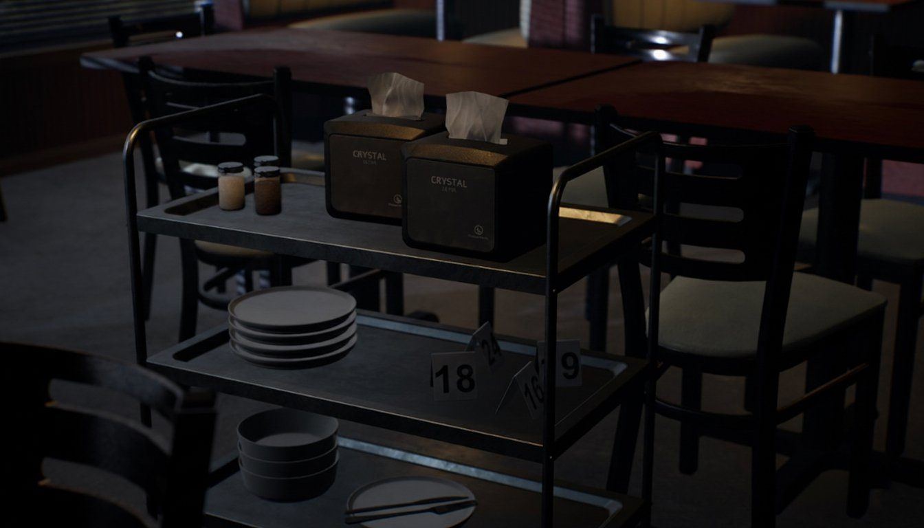 Coffee Shop & Diner virtual production standing set — angle 5 on the L.A. & ABQ Castle Studios stage