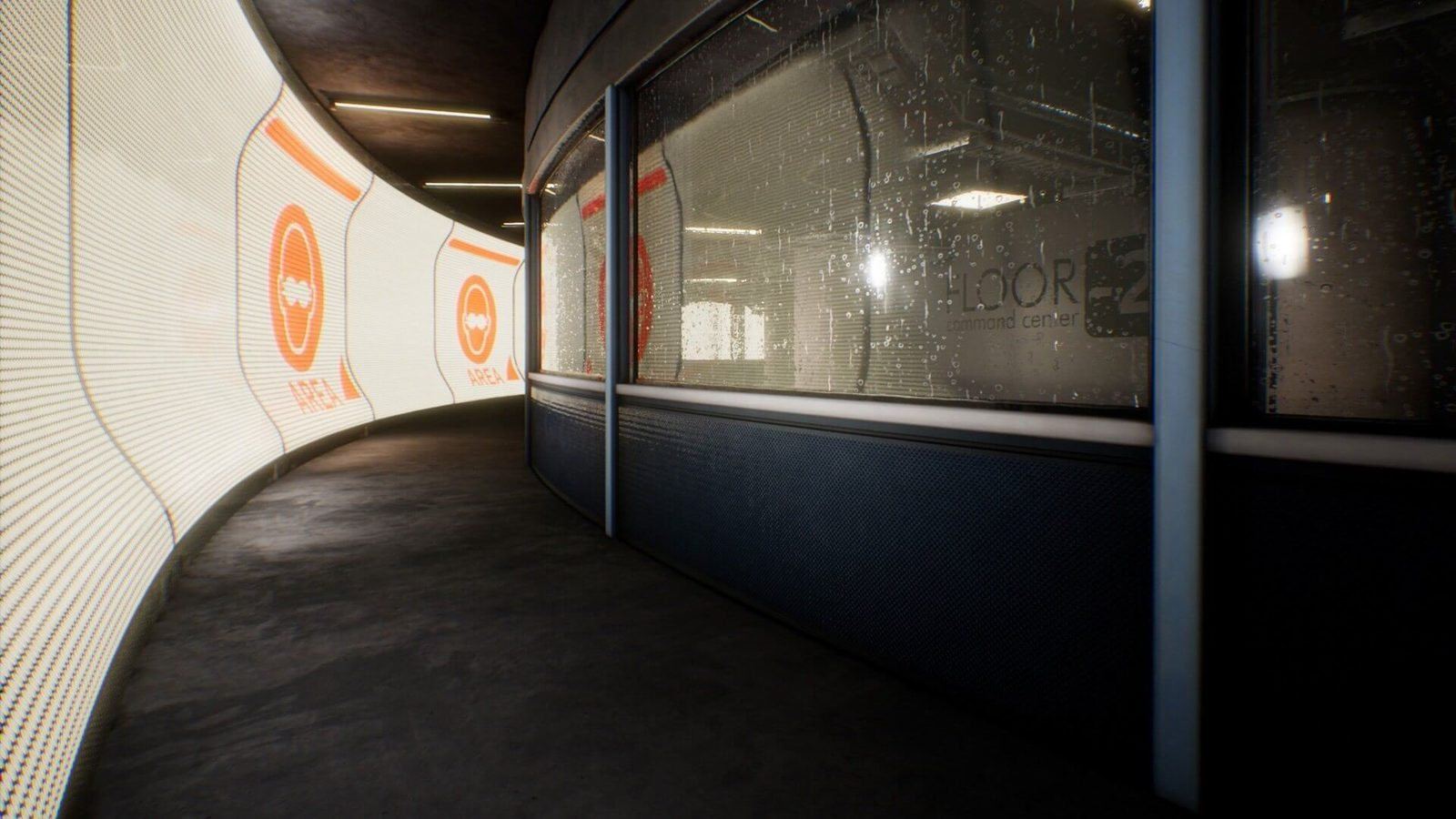Command Center virtual production standing set — angle 14 on the L.A. & ABQ Castle Studios stage