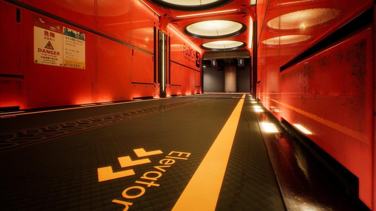 Command Center virtual production standing set — angle 5 on the L.A. & ABQ Castle Studios stage