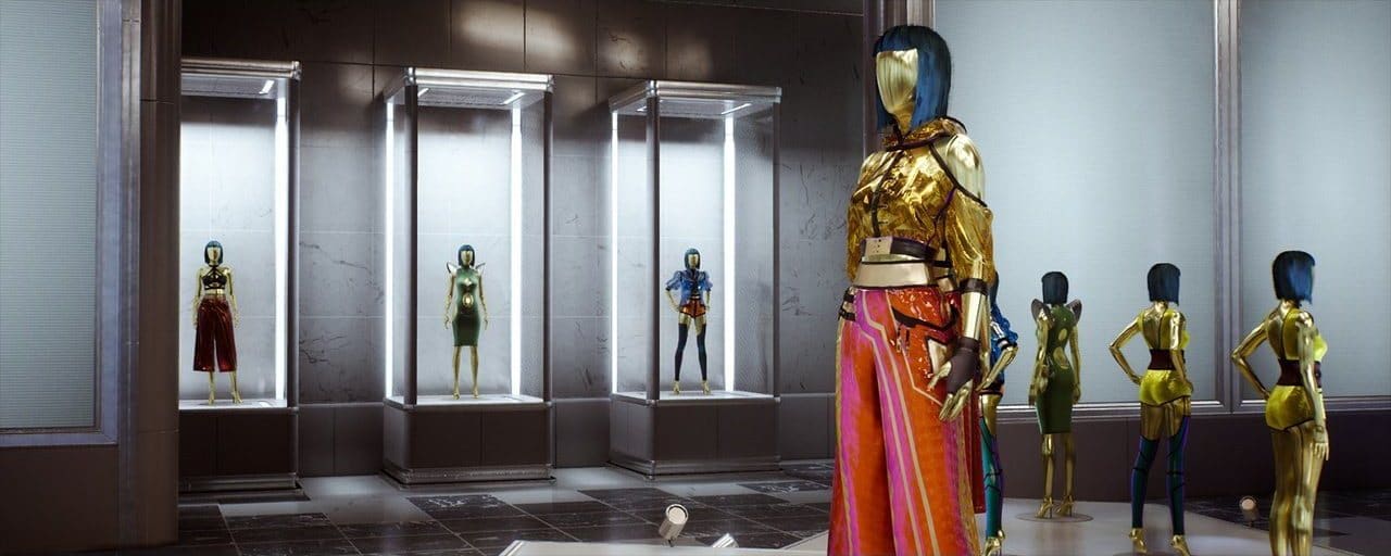 Contemporary Art Gallery virtual production standing set — angle 10 on the L.A. & ABQ Castle Studios stage