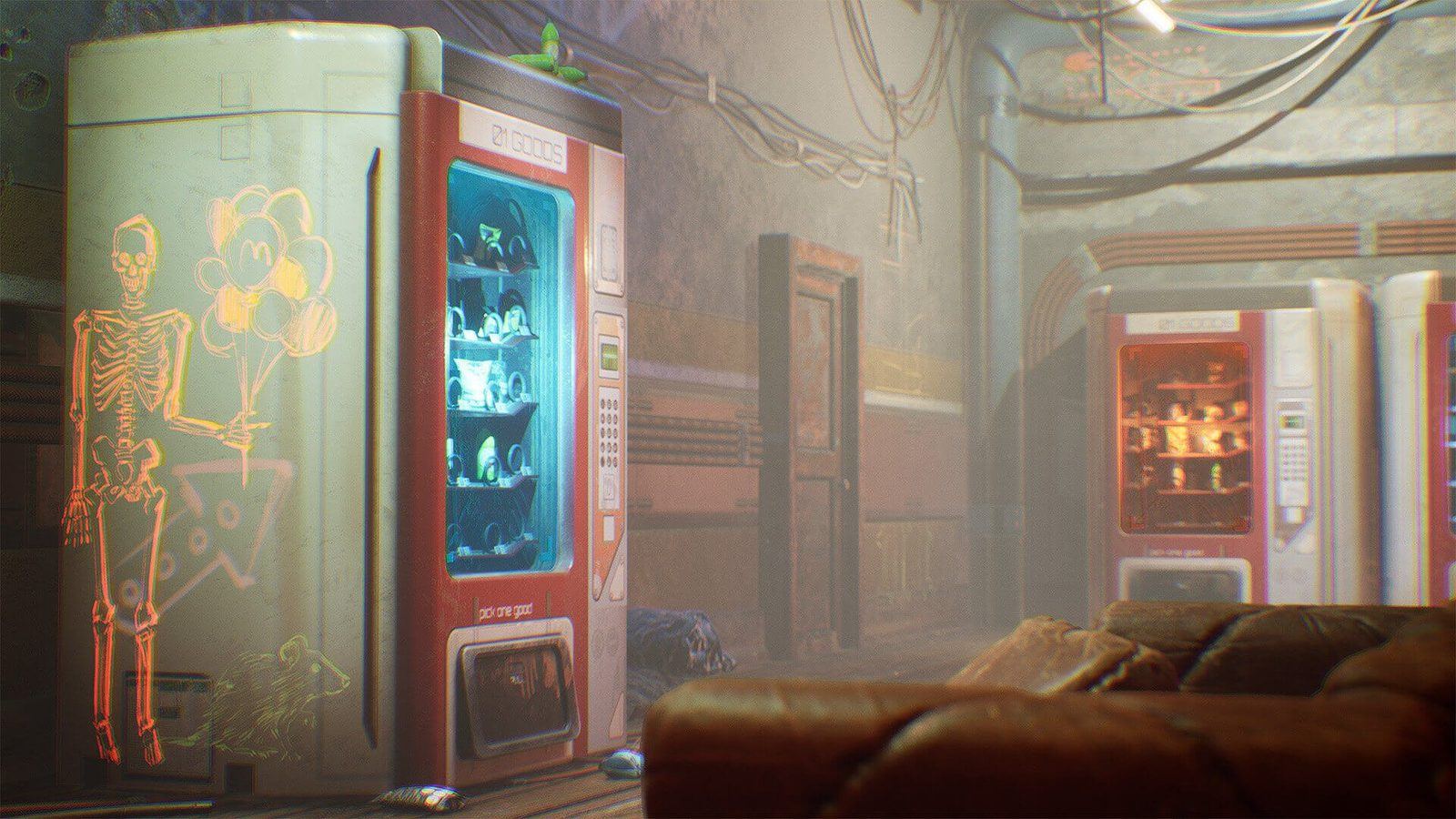 Cyberpunk Interior virtual production standing set — angle 6 on the L.A. & ABQ Castle Studios stage