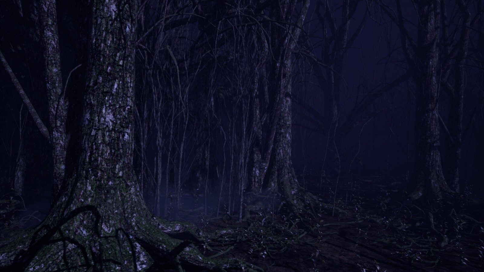 Dark Forest and Cabin virtual production standing set — angle 8 on the L.A. & ABQ Castle Studios stage