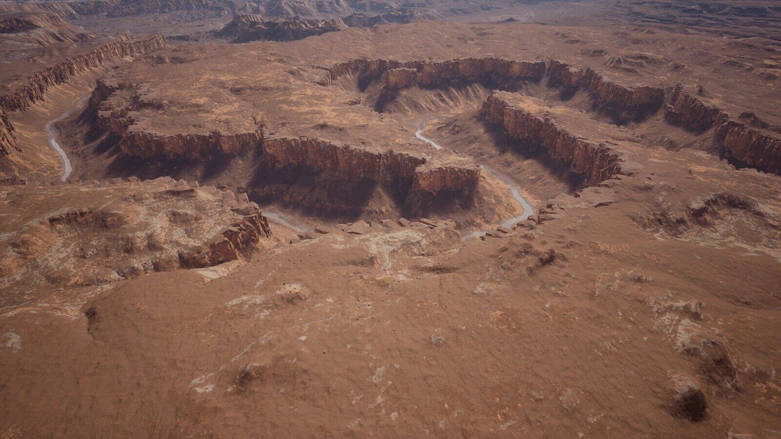 Desert virtual production standing set — angle 10 on the L.A. & ABQ Castle Studios stage