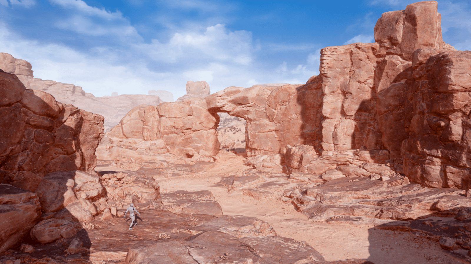 Desert With Cliffs virtual production standing set — angle 6 on the L.A. & ABQ Castle Studios stage