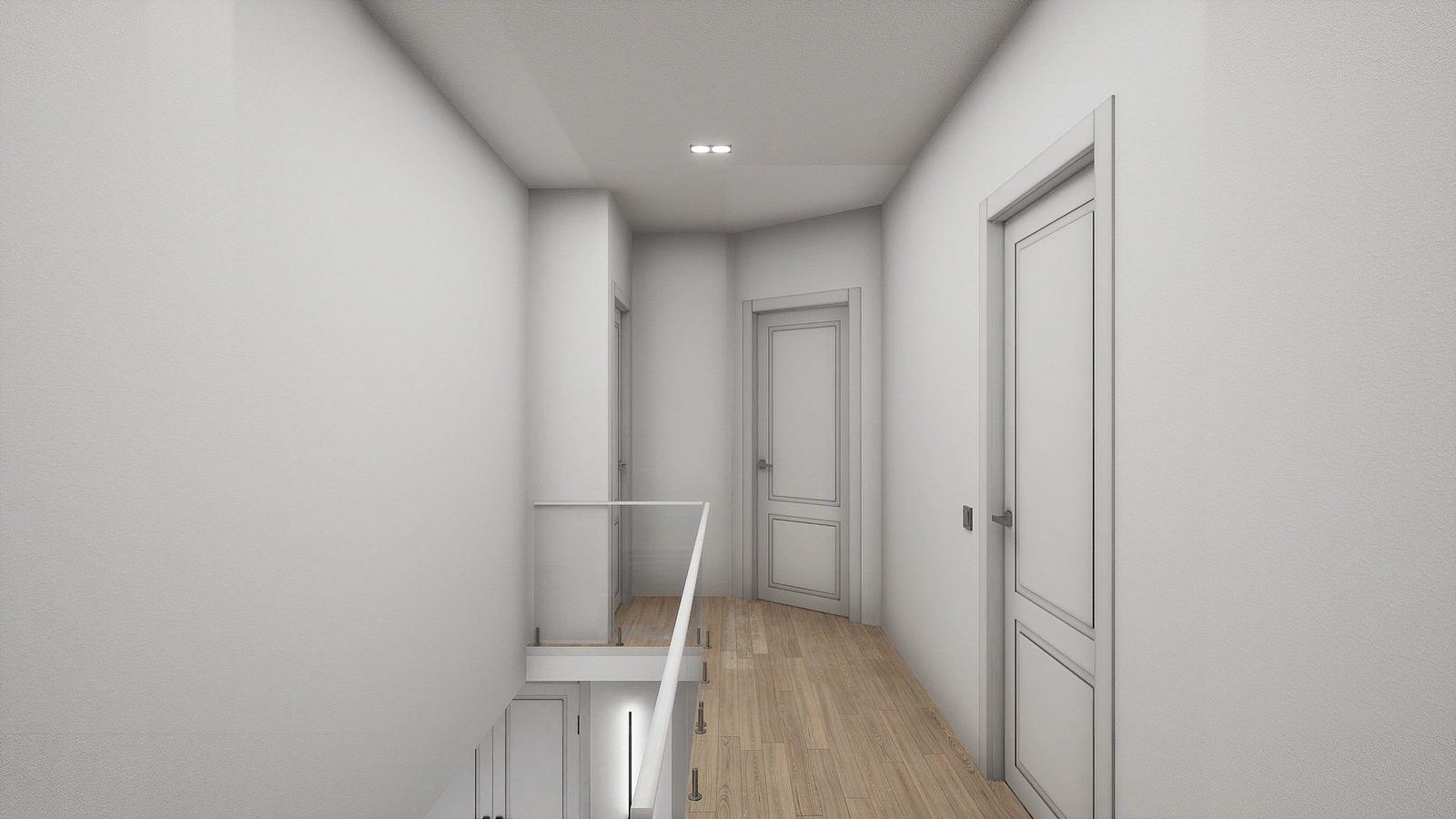 Designer House virtual production standing set — angle 3 on the L.A. & ABQ Castle Studios stage
