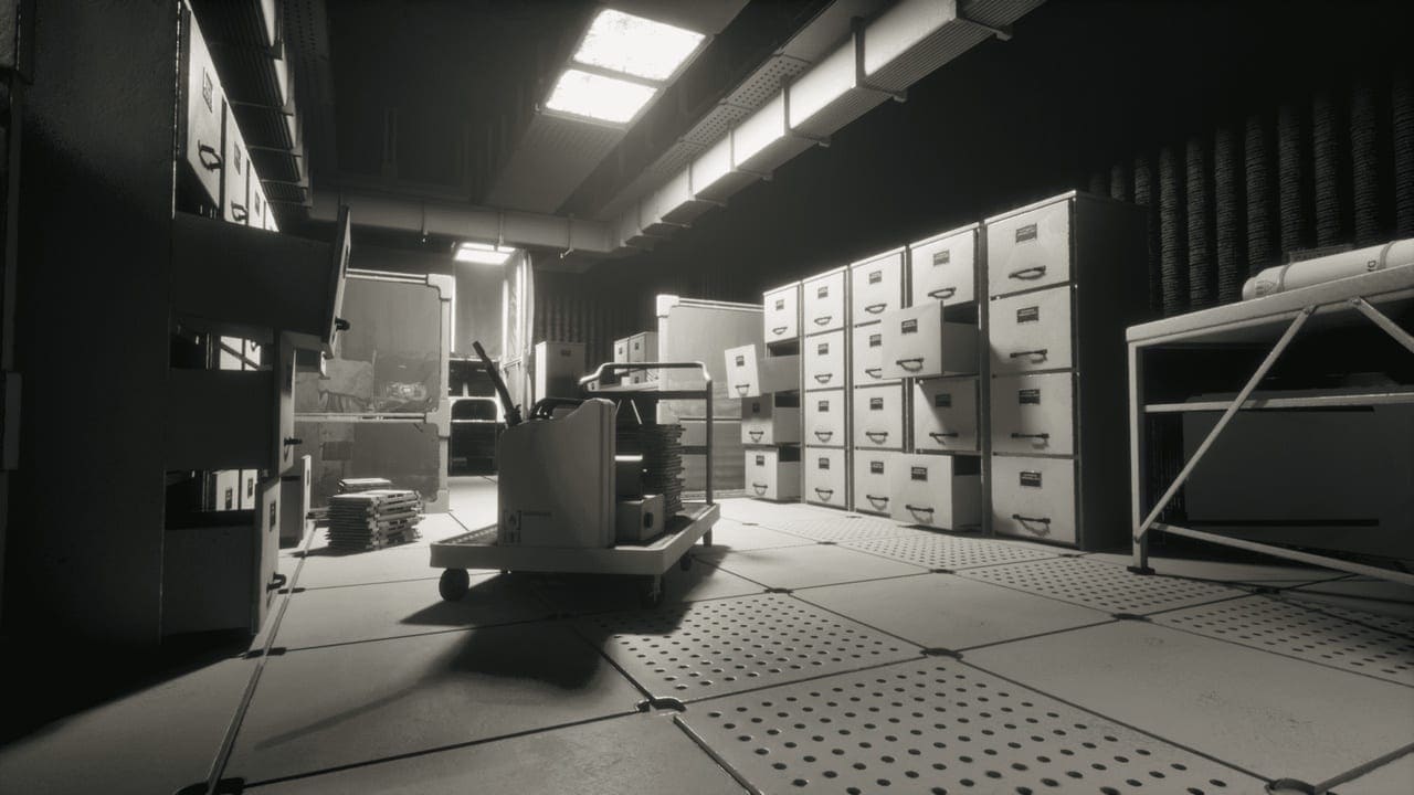 Dystopian Lab virtual production standing set — angle 6 on the L.A. & ABQ Castle Studios stage