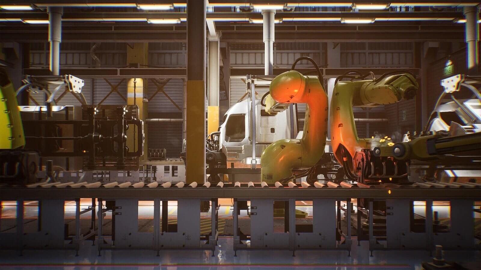 Factory virtual production standing set — angle 12 on the L.A. & ABQ Castle Studios stage